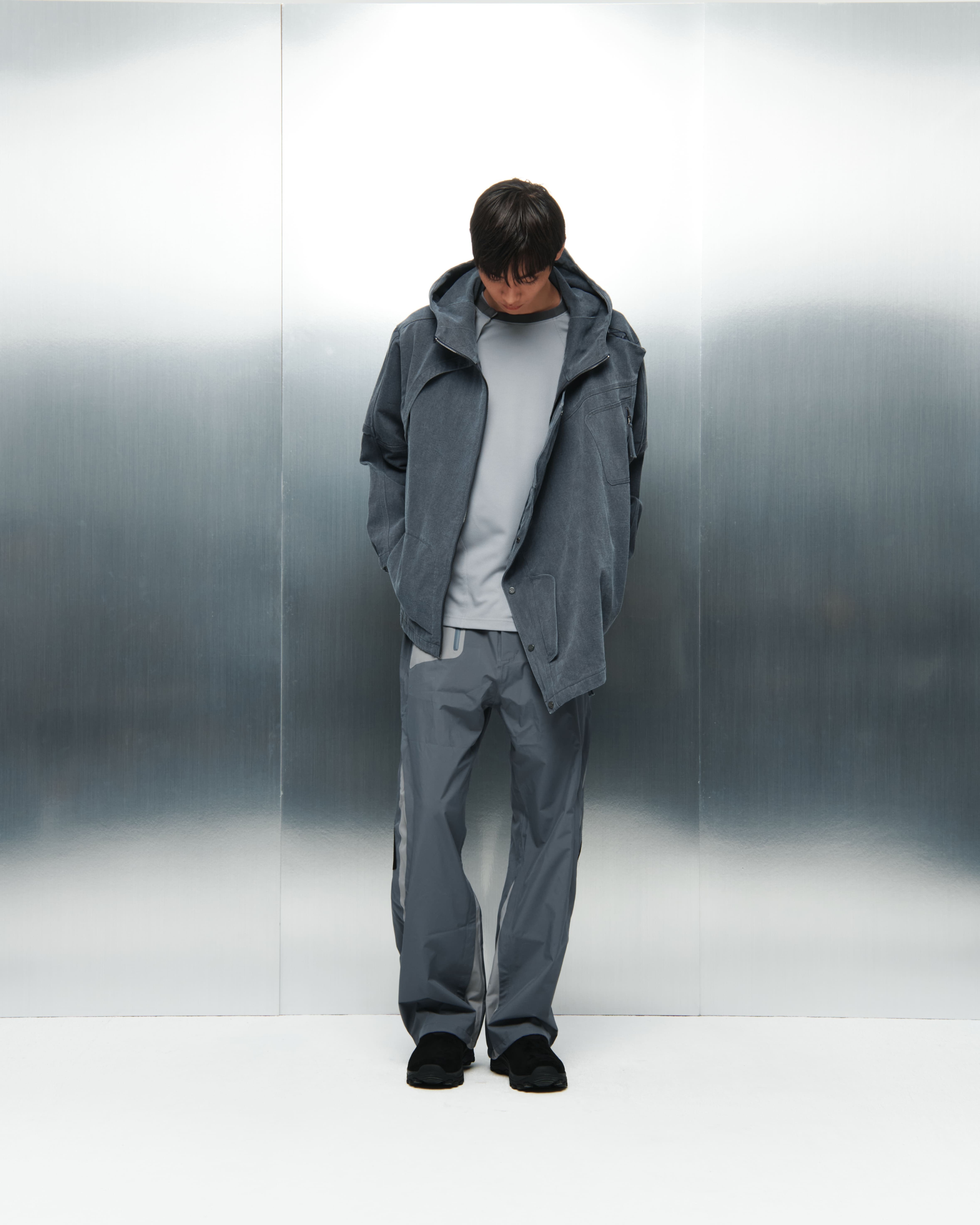 SAN SAN GEAR] COTTON WASHED HOODIE JACKET [NAVY] 正規品 韓国