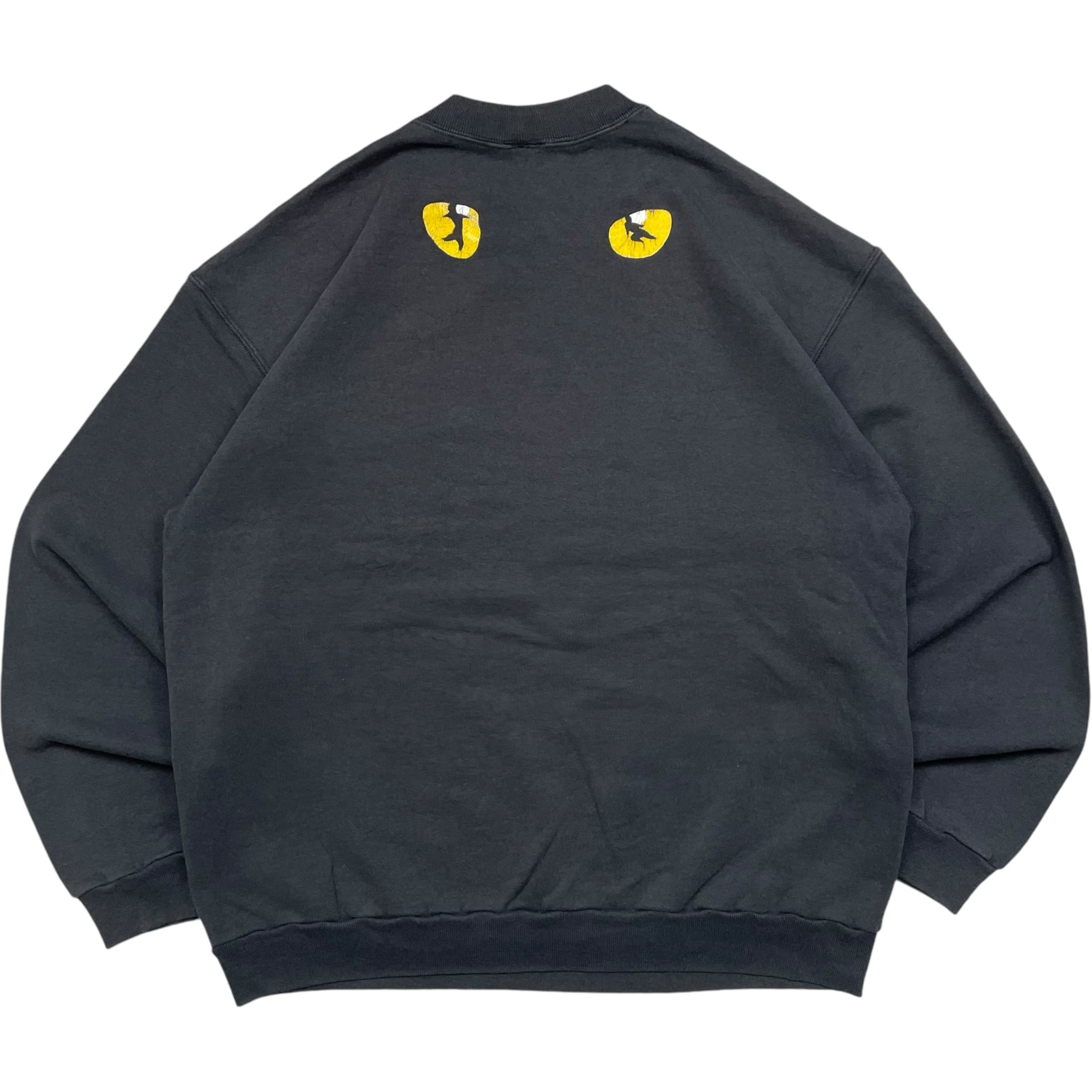 《L》CATS キャッツ LONDON スウェット 80年代 vintage ブラック no.4705