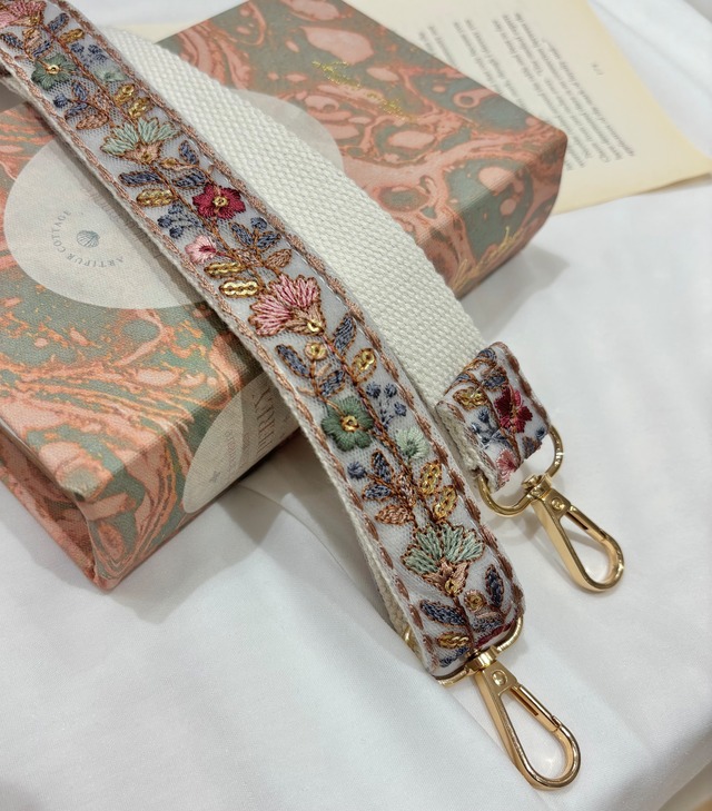 【長さ調整可能！】インド刺繍リボン ショルダー(A54-⑧475)13