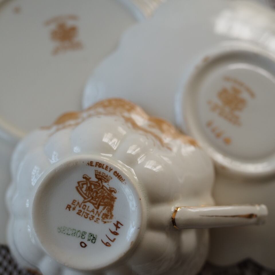 英国アンティーク ワイルマントリオ1880年頃カップ・ソーサー wileman