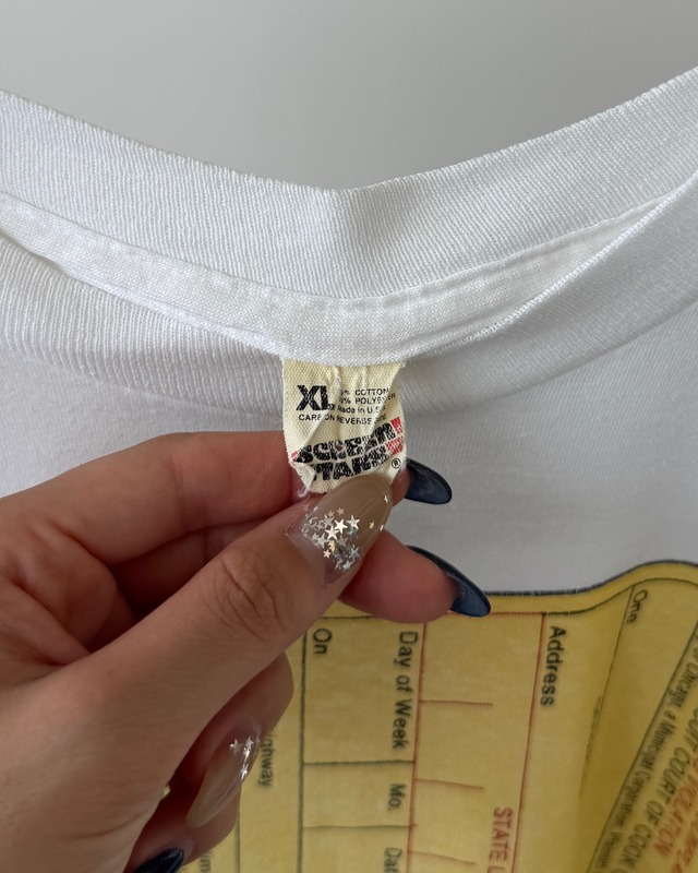 -Parking Violation Ticket- Vintage 80s XL Print T-Shirt made in USA