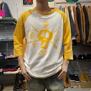 OLD STUSSY スカル　ラグランTシャツ