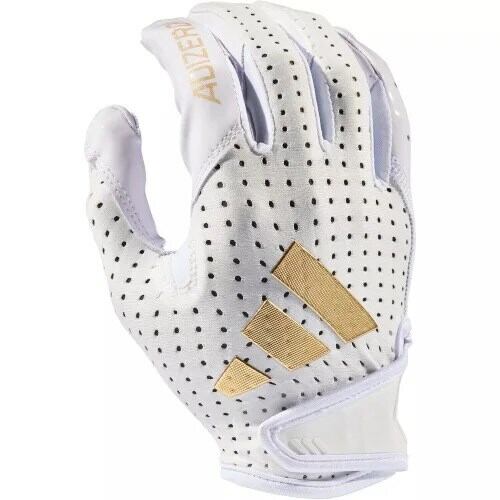 ADIZERO 14 ELECTRIC ホワイト・メタリックゴールド アメフト グローブ
