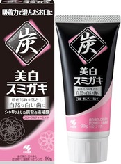 小林製薬 美しくクリアスミガキ 炭粒(炭・シリカ) 配合 歯を白くするハミガキ 90グラム (x 1)