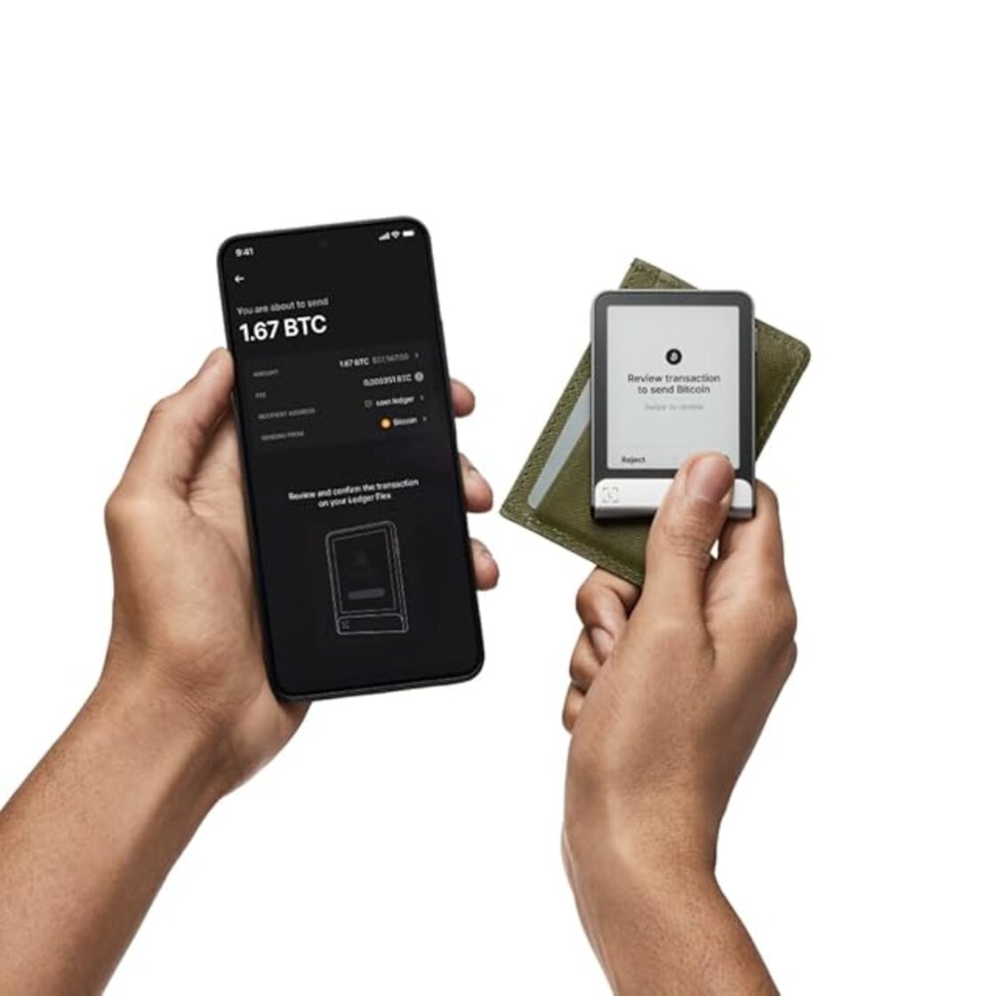 Ledger] Flex － 安全なE Inkタッチスクリーン暗号資産ウォレットをご体験ください (グラファイト) | Pay ID