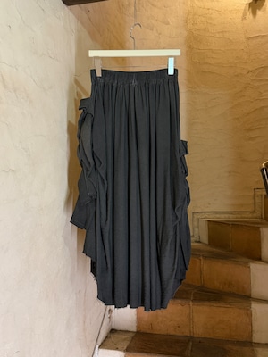SANCTAMUERTE | Asymmetrical Maxi Skirt