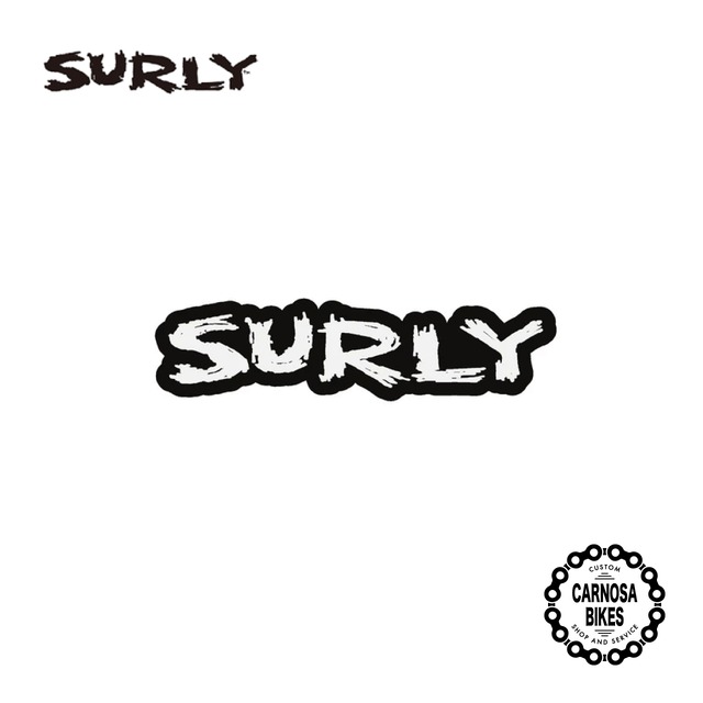 【SURLY】Logo Sticker [ロゴステッカー] 12 x 2.73"