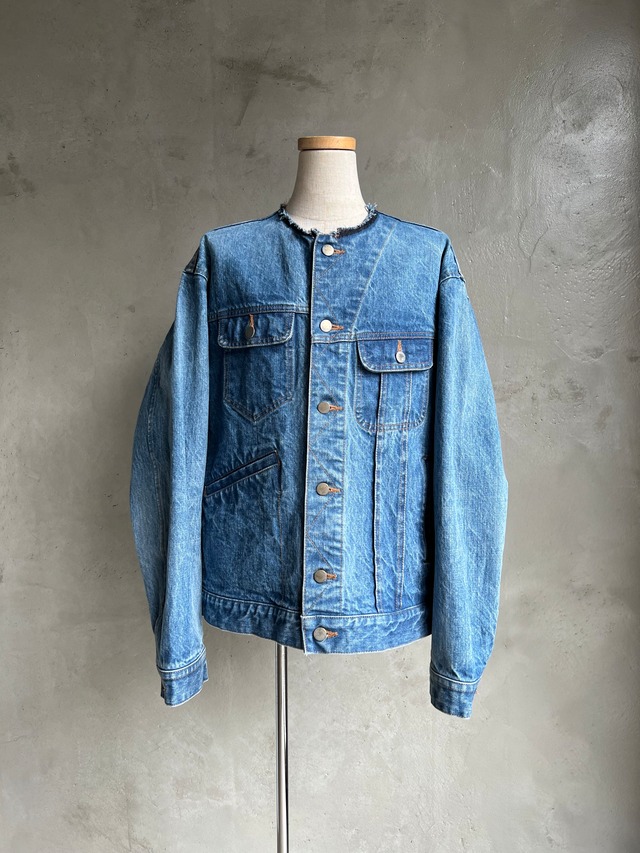 GEN IZAWA /「WrangLee」Asymmetry denim jacket(used-wash)