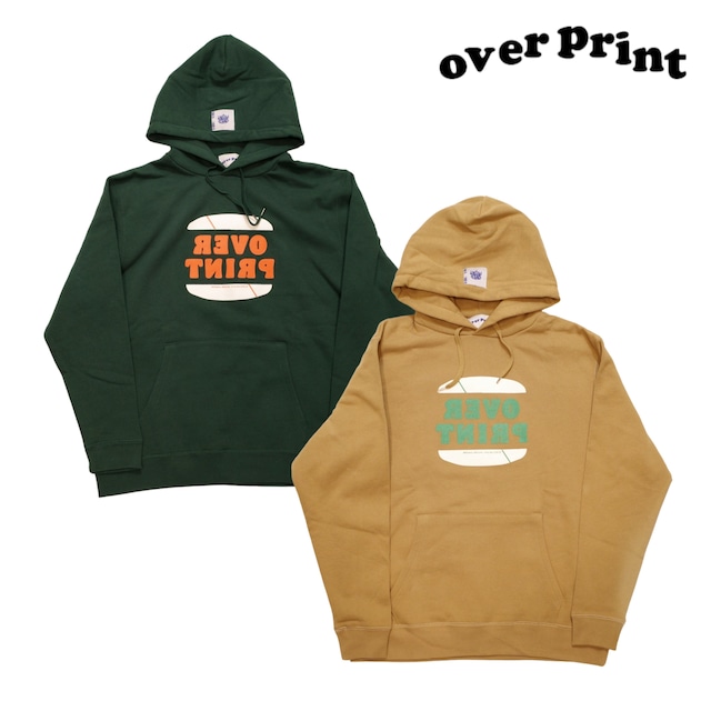 【over print】Inverted hood shop Hoodie