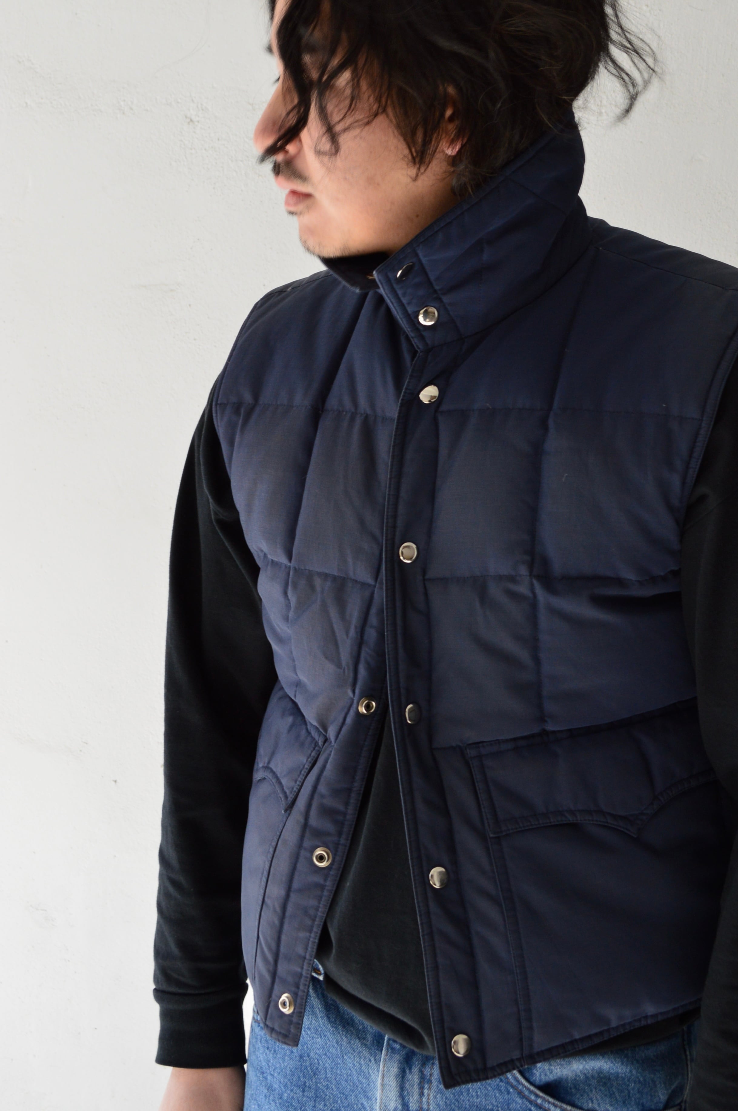 JCPenney 1970's High Neck Down Vest JCペニー 70s ダウンベスト | UOOP