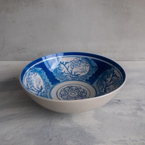 青い江戸時代の大皿