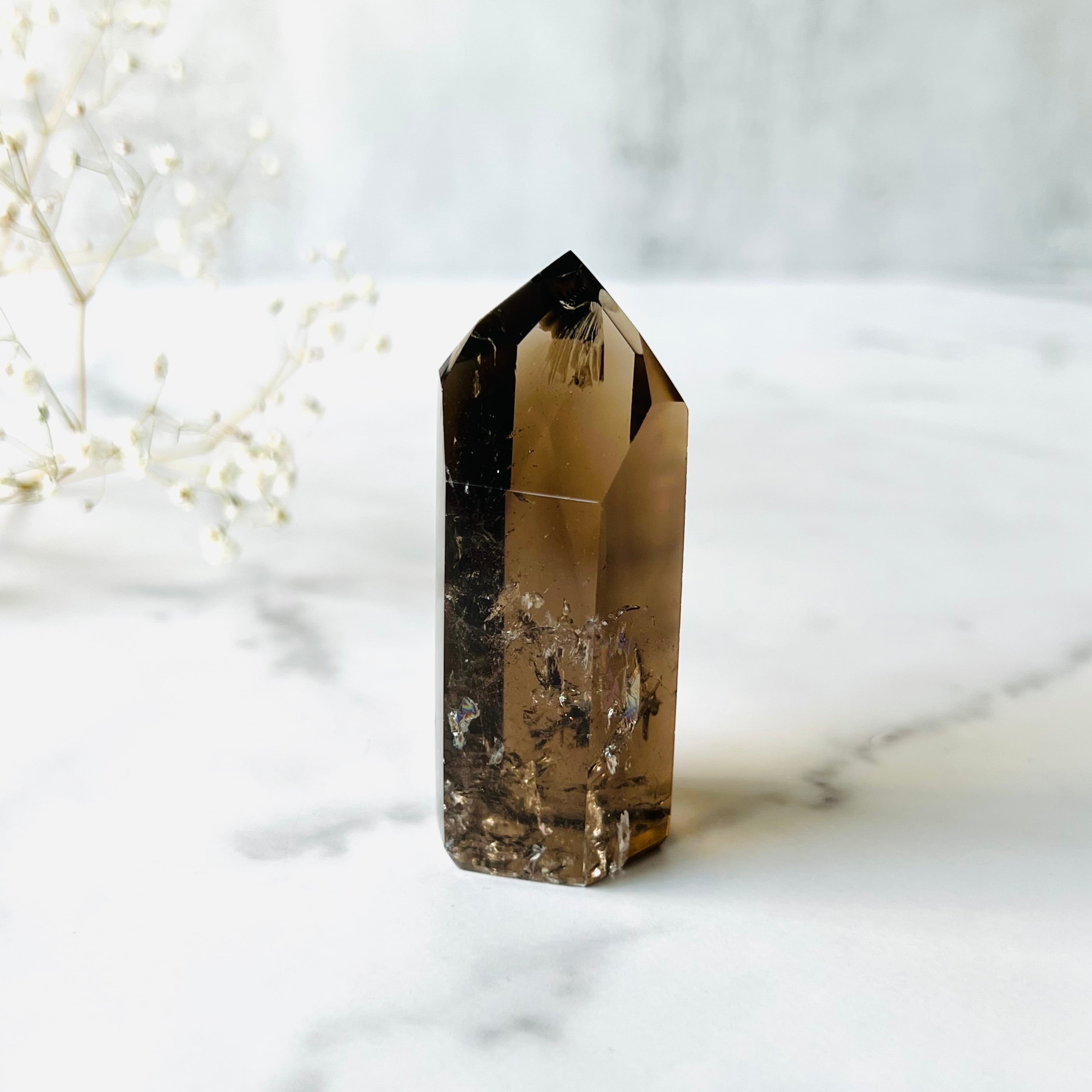 ブラジルバイーア州産 スモーキークォーツポイント | Mt.Sophia 天然石