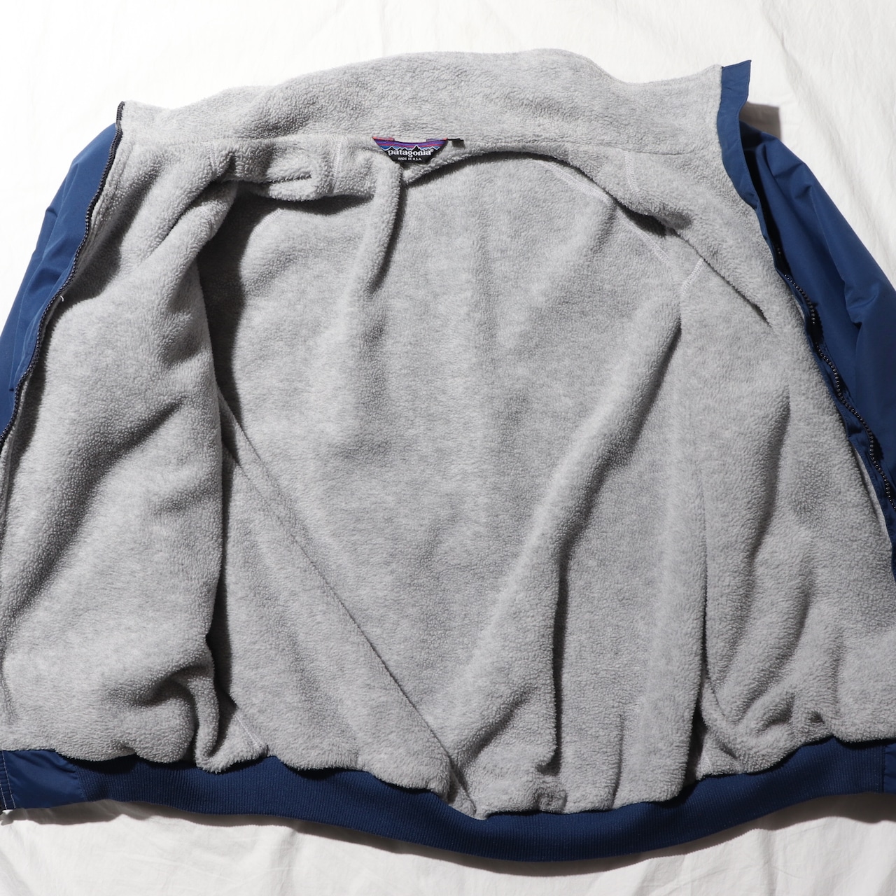 Mint XL 80s 三角タグ USA Shelled Synchilla Jacket Patagonia パタゴニア シェルドシンチラジャケット 青