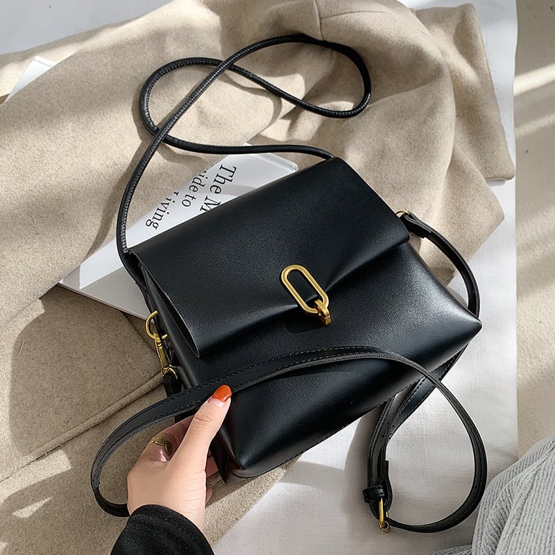 スタンダードレザーレッド レトロ スクウェア メッセンジャーバッグ Tiancai_Wing_Bag11906484292