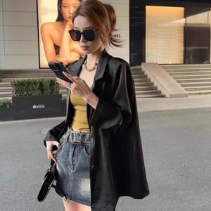 レディース アウター ジャケット ミディアム丈 長袖 袖あり 襟付き 角襟 ポケット 前開き ボタン かわいい 大人可愛い シンプル 上品 おしゃれ かっこいい こなれ感 クール モード系 フォーマル 都会的 無地 春 秋 20代 30代 オフィス ビジネス OL 通勤 デート お出かけ イベント 旅行 レストラン 女子会 休日 ショッピング カフェ 重ね着 コーデ 普段使い 着回し L XL 2XL 3XL 大きいサイズ ビッグ 黒 ブラック ベーシックカラー 大人カラー 秋カラー