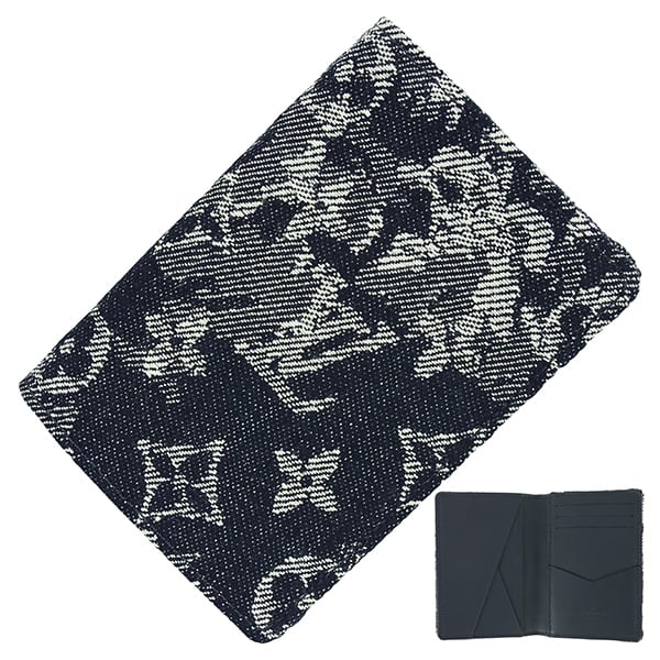 New LOUIS VUITTON ルイヴィトン カードケース オーガナイザー・ドゥ ポッシュ モノグラム・タペストリー M80025 ネイビー 新品