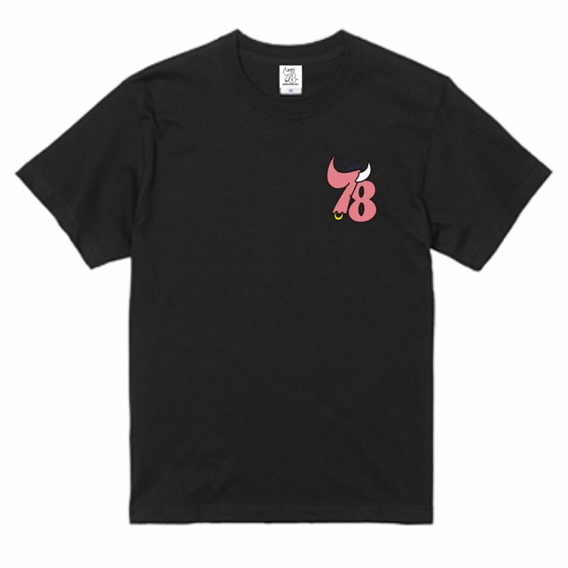 78 Logo T-shirt 5.6oz【Black】
