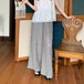 ラインフラワーレースワイドパンツ ・12005