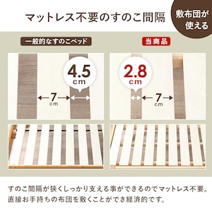 【組立式】引出し付きセミダブルベッド ポケットコイルマットレスセット すのこフレーム 3色展開 一人暮らし ワンルーム 幅124cm