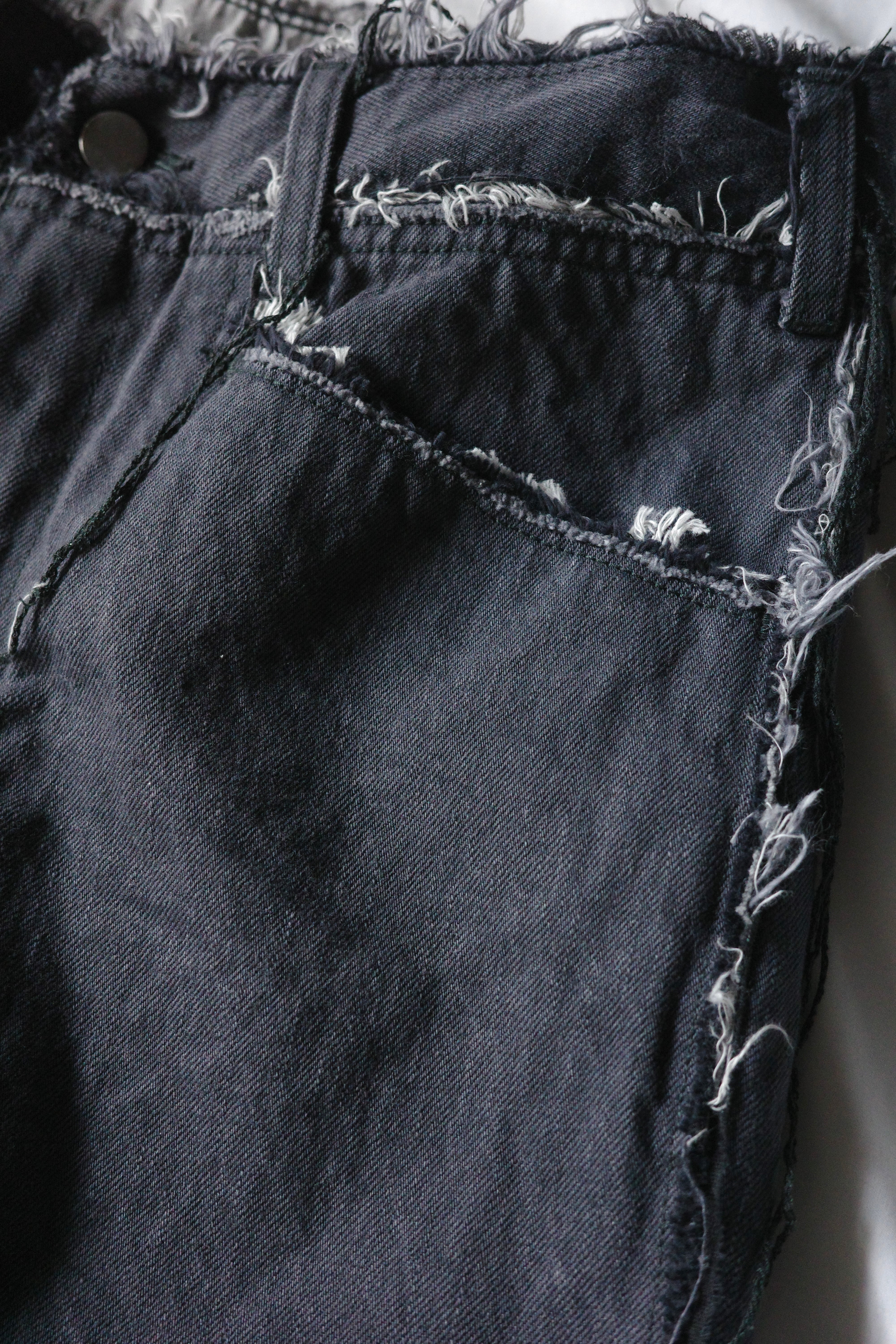 Midorikawa【DENIM PANTS -BLACK-】 | lloomm