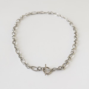 ステンレスラウンドフィガロマンテルチェーンネックレス