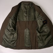 Kent in TRADITION ケント くるみボタン ツイード テーラードジャケット 165-84-73/ベージュ ブラウン系