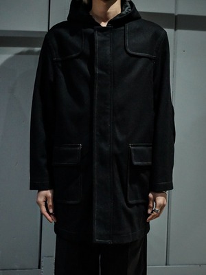 【add (C) vintage】"BURTON" 極上 Wool Hooded Coat