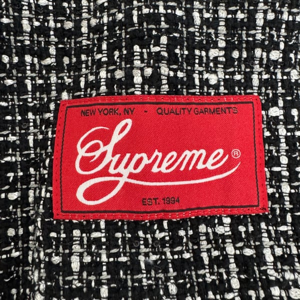 ⭕シュプリーム ブークレ ベースボールジャージ レッド XL 新品未試着 Supreme/シュプリーム【25AW】Boucle baseball jersey/ブークレ ベース