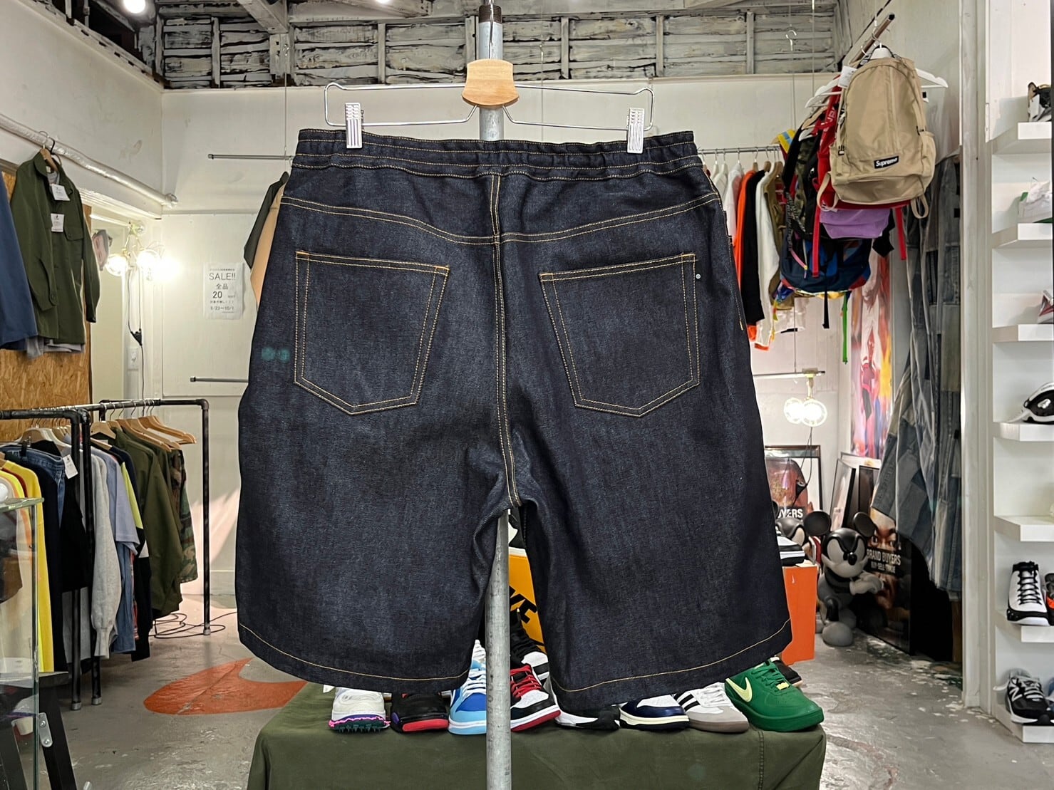 UNDERCOVER ZIP POCKET DENIM SHORT INDIGO 4 UC1C4517 21525 UNDERCOVER ZIP POCKET DENIM SHORT INDIGO 4 UC1C4517 21525