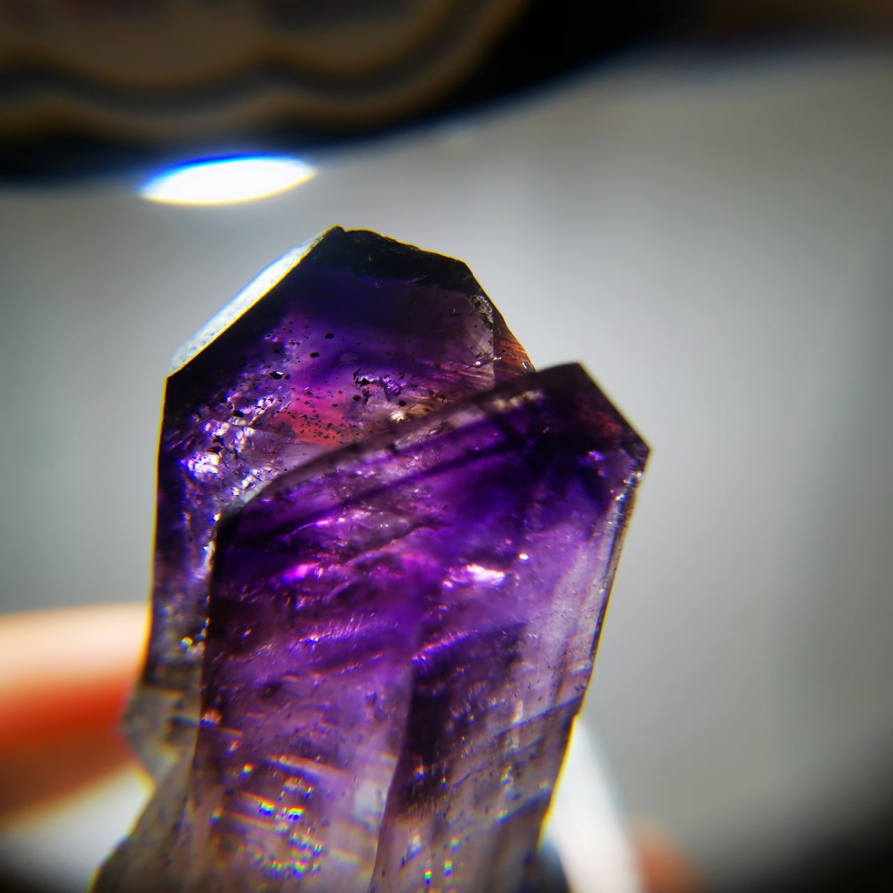 ブランドバーグアメジスト ファントム 水入り水晶 6.2g -Brandberg