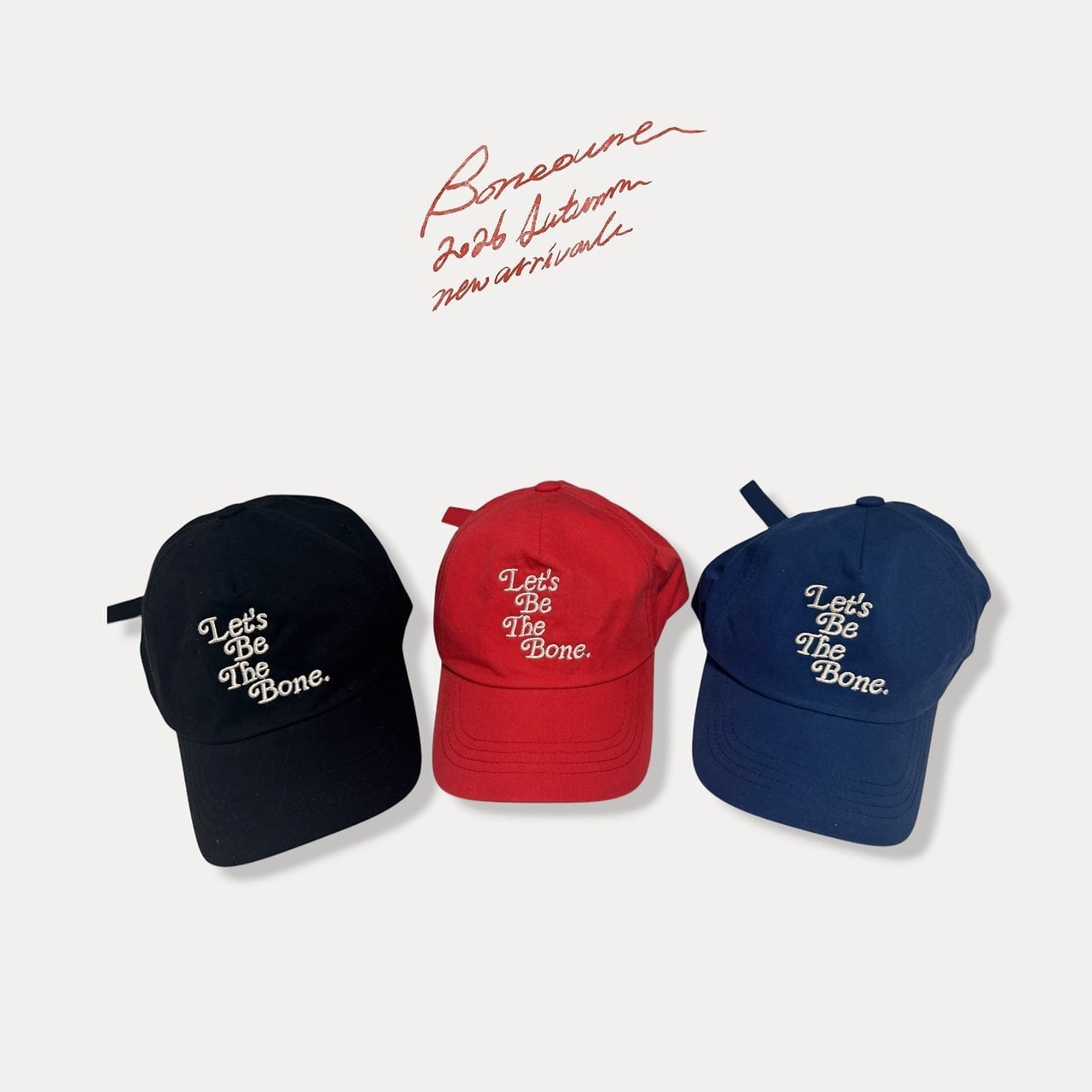 【2点送料無料】«予約»«Boneoune»コットンボールキャップ 3colors