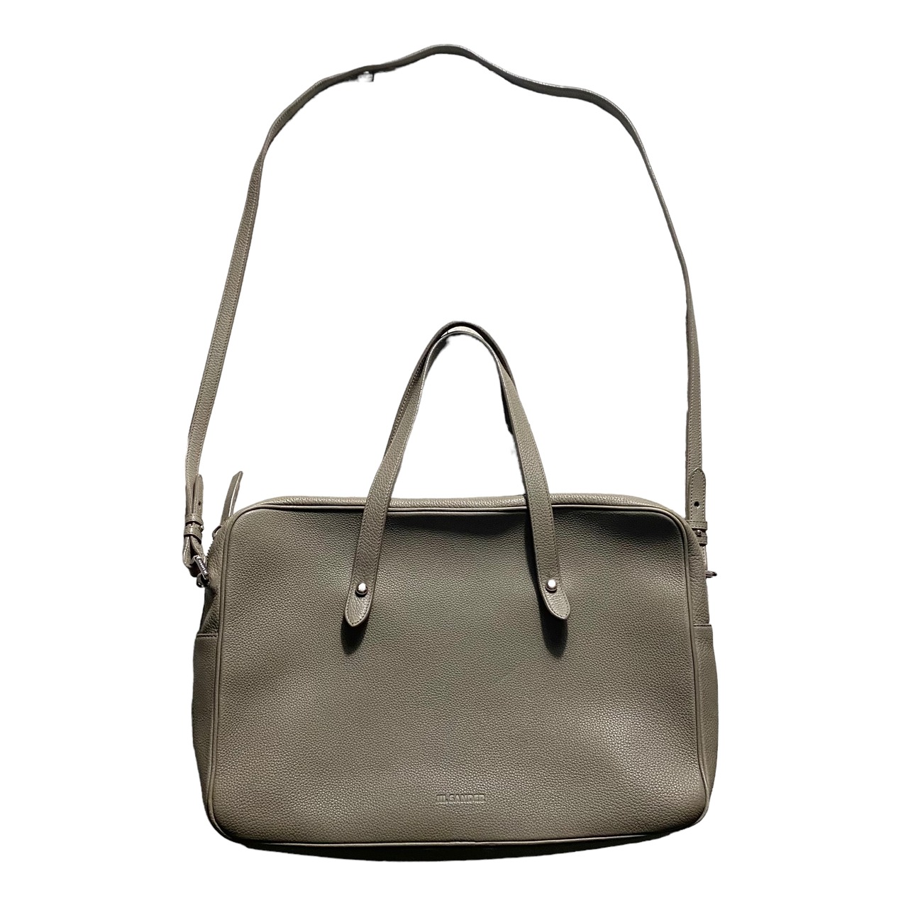 JIL SANDER gray leather bag