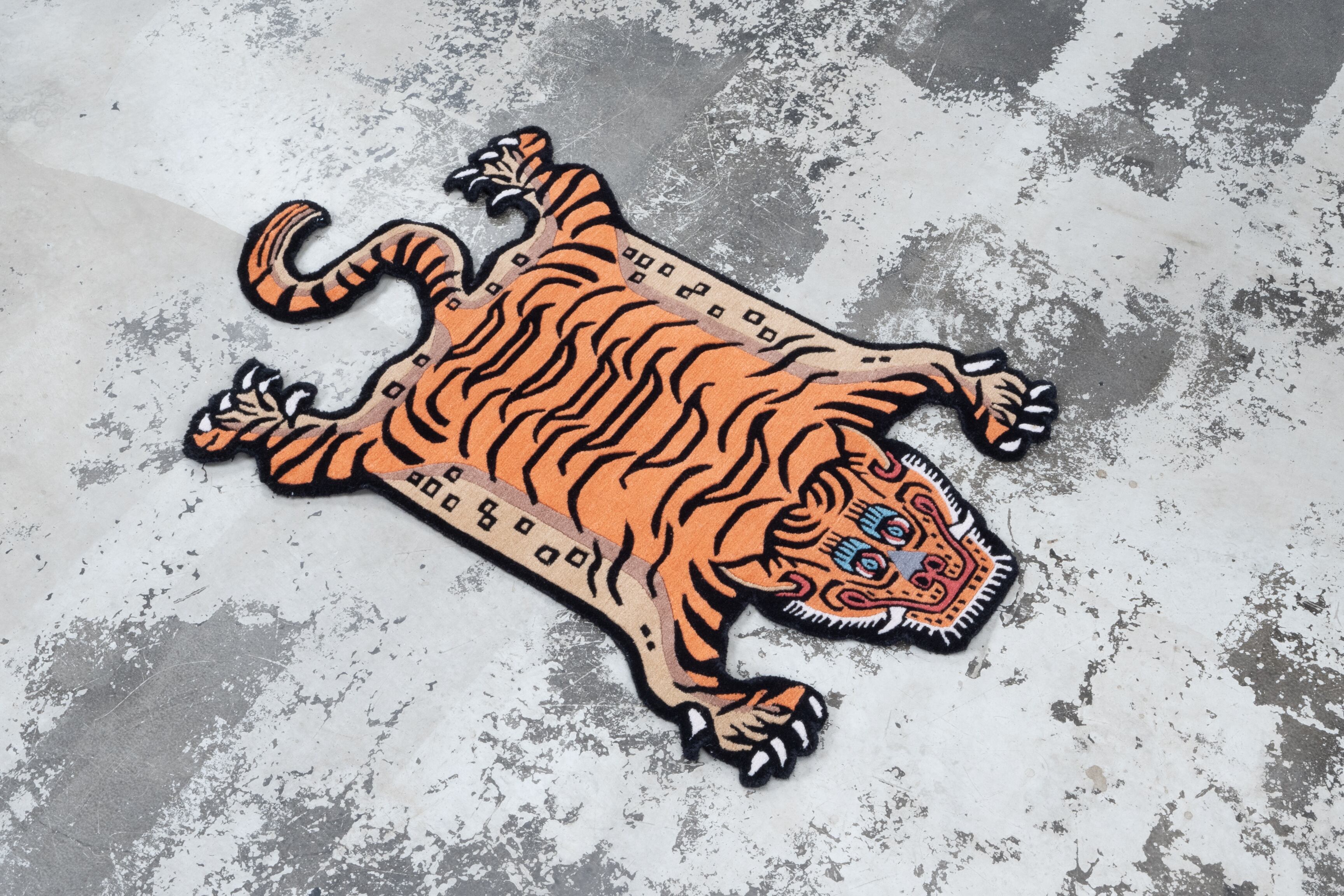 Tibetan Tiger Rug 《Sサイズ•ウール・オリジナル3・トラディショナル