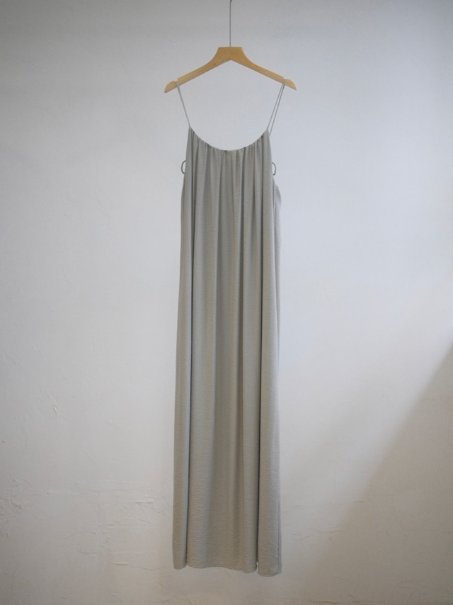 Spaghetti Strap Long Dress / GRAY