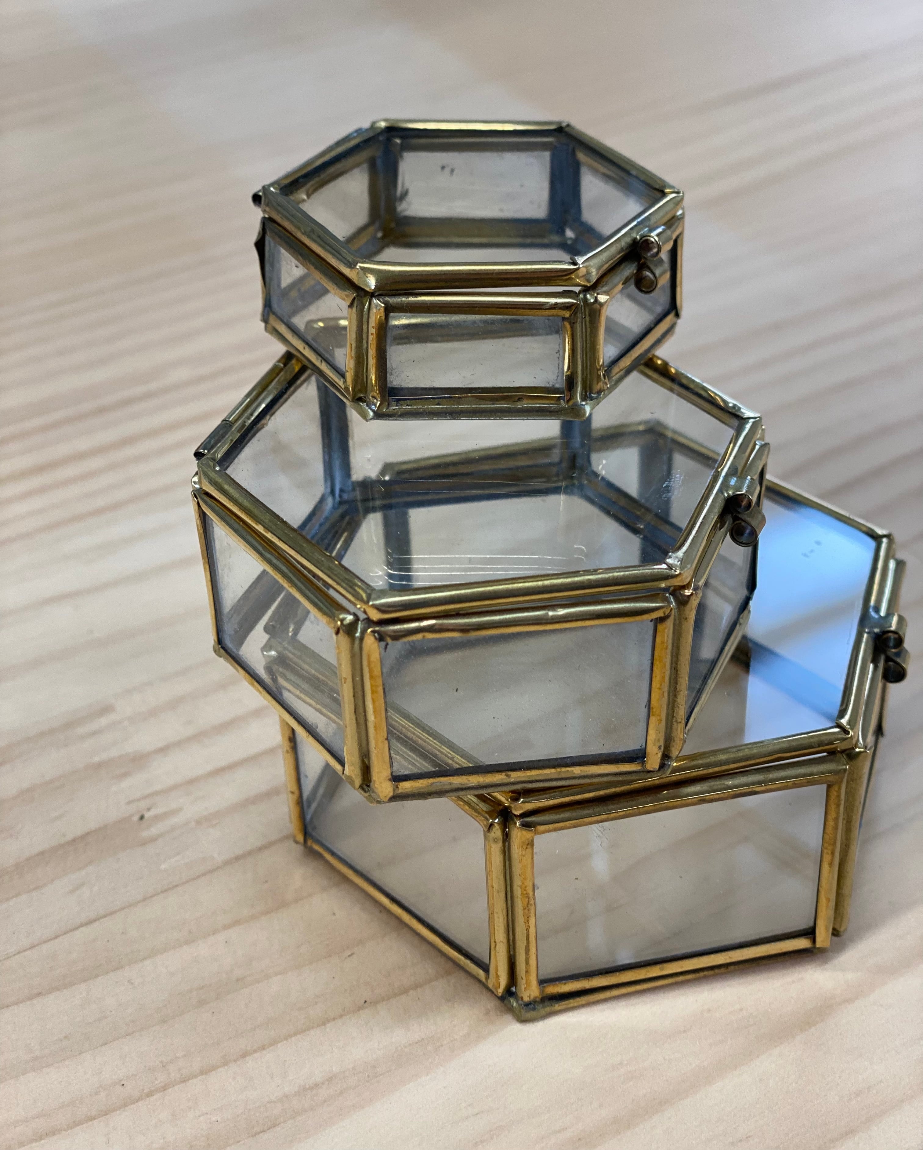ガラスボックス ケース 六角形「Lサイズ」 | OSM-works ガラスボックス ケース 六角形「Lサイズ」 | OSM-works