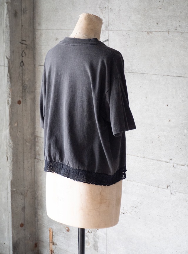 unknown 1990s Crew neck tee with lace