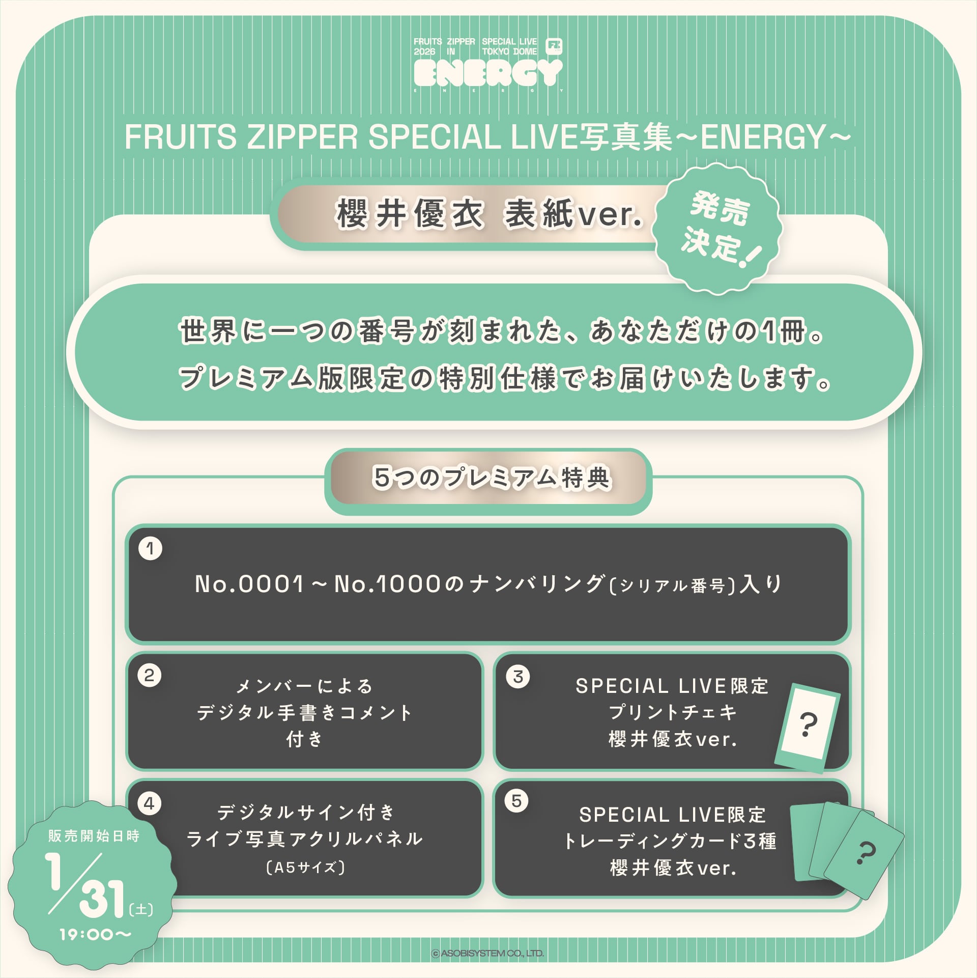 在庫残りわずか※【PREMIUM版】FRUITS ZIPPER SPECIAL LIVE写真集 櫻井