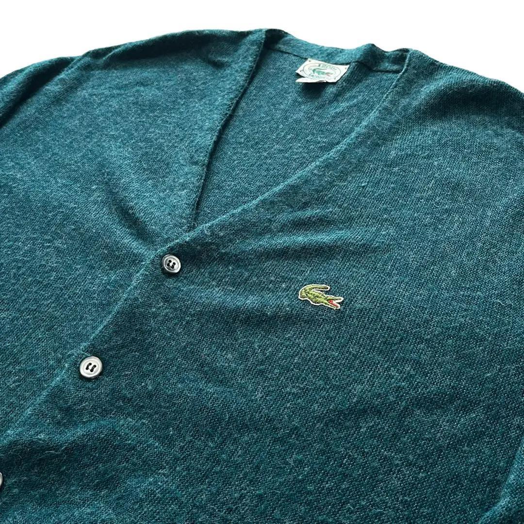 80s USA製　IZOD LACOSTE ラコステ　カーディガン　グリーン | Rico clothing powered by BASE