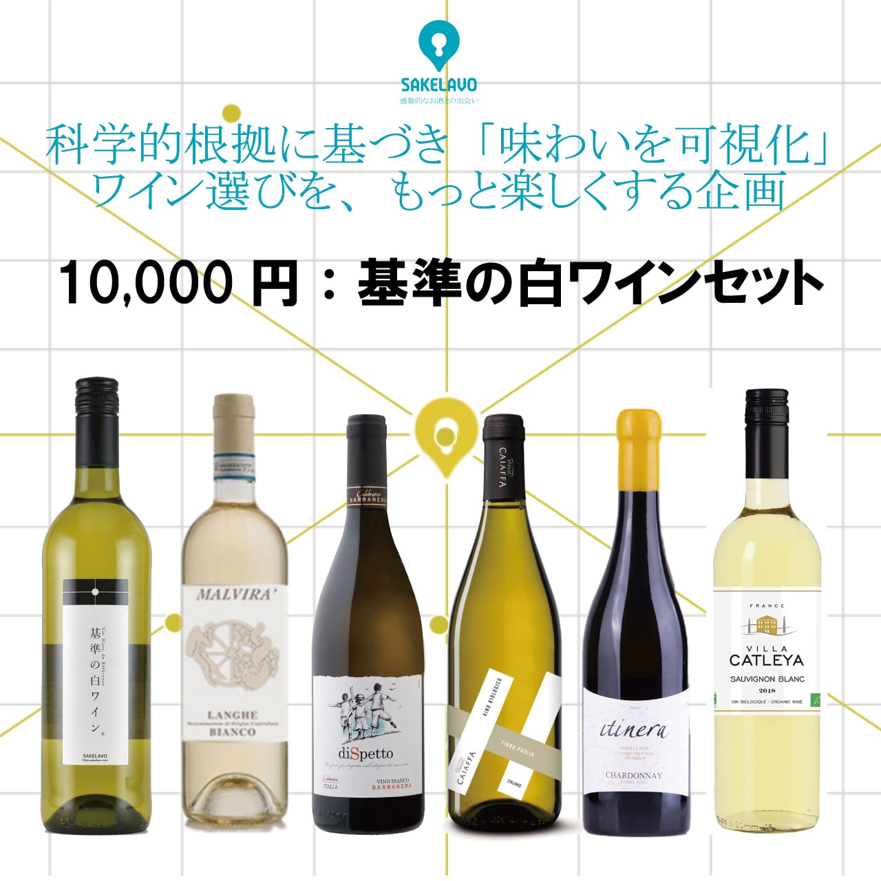 【送料無料】ワイン選びを楽しく！基準の白ワインセット | felicewine