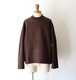 nonnotte " Draping C/N Pullover ( Original Geometric Brown Top ) "