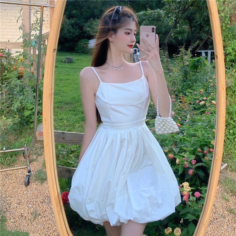 ドレス サマーAラインスカート 夏物 ハンチェンe85986216565