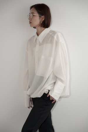 desert sheer balloon shirt(white) ご注文から1週間前後で発送
