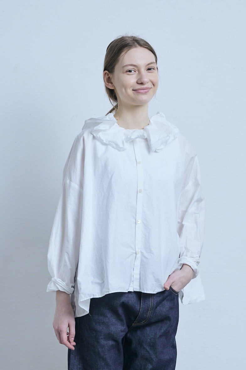 g_665 TYPEWRITER HEM RIBBON PULLOVER | gram