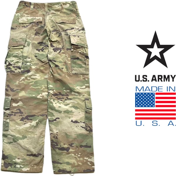 1点物◇実物アメリカ軍スコーピオン迷彩柄カーゴパンツ古着メンズSM