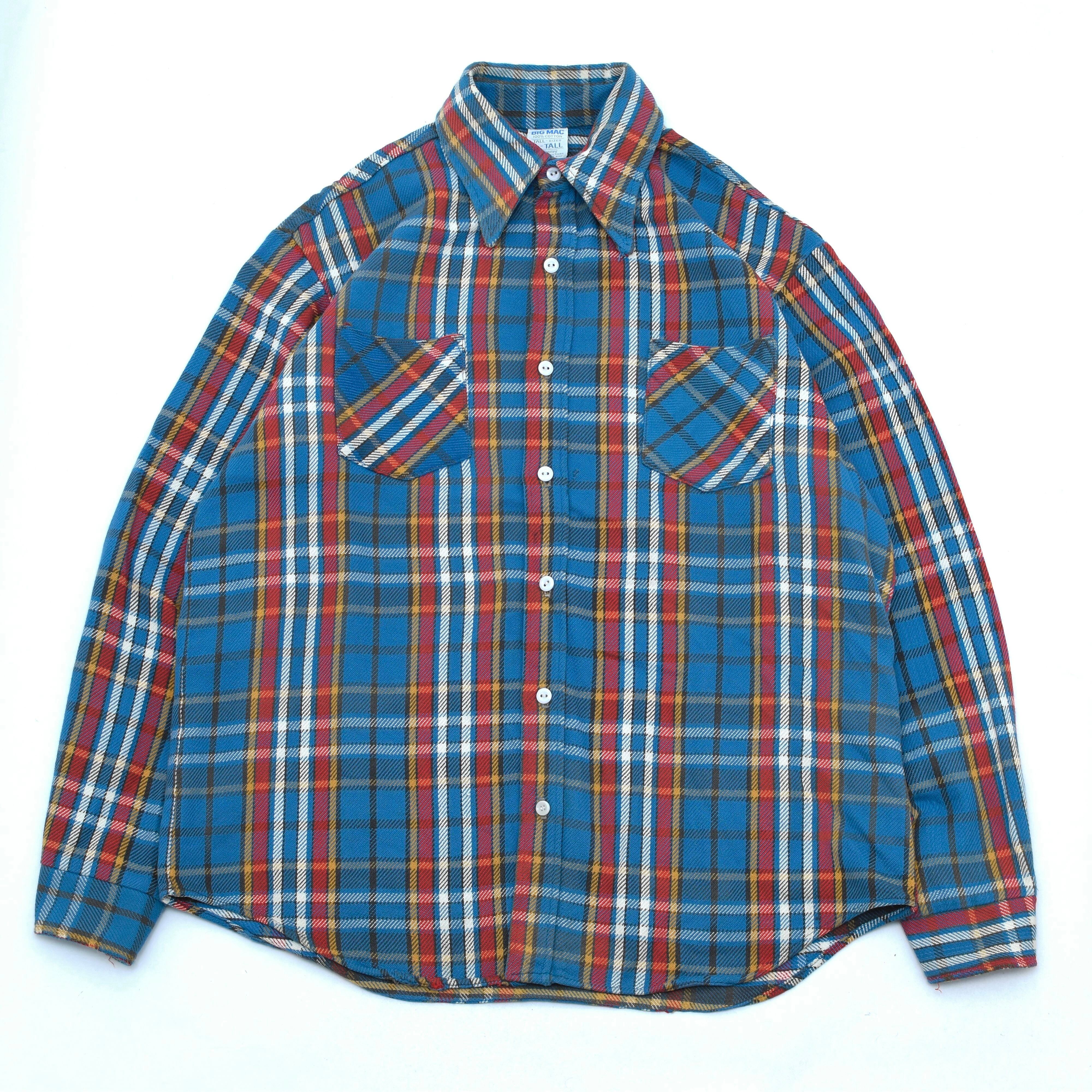 70's BIG MAC heavy flannel shirt | 古着屋 grin days memory 【公式