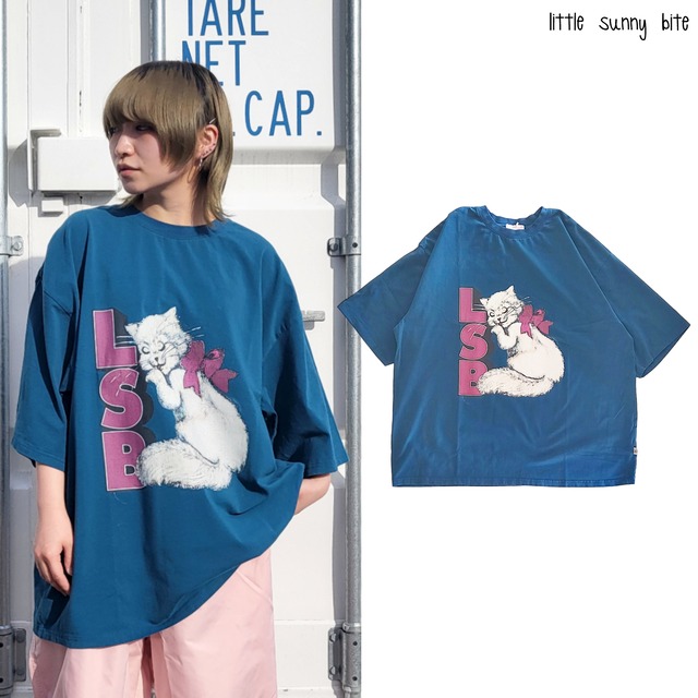 【Little sunny bite】LSB cat big tee