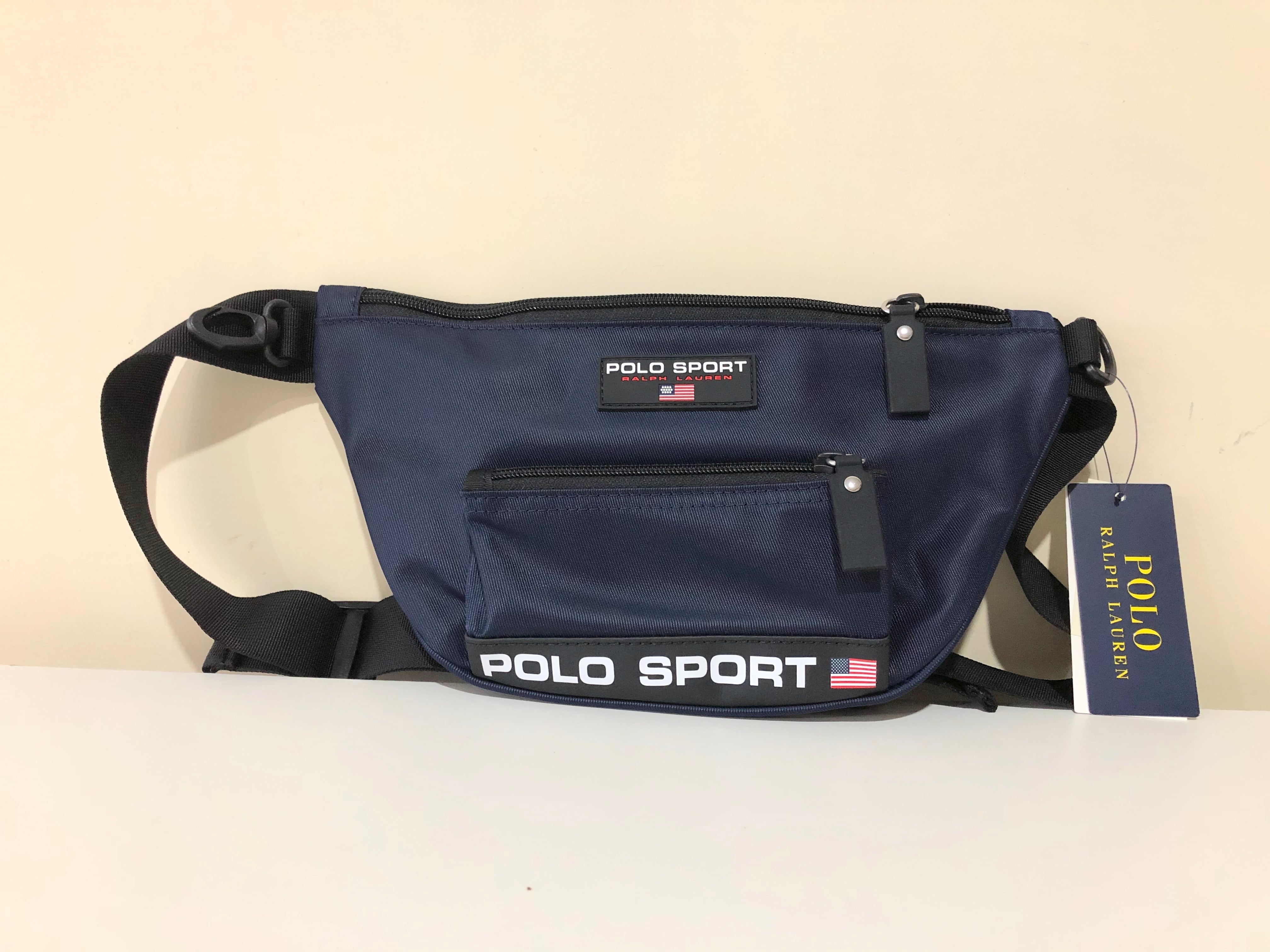 新品 polo sports ポロスポーツ ロゴベルトバッグ ラルフローレン