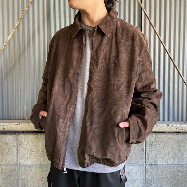 90年代 Polo by Ralph Lauren ポロバイラルフローレン スエード レザー 