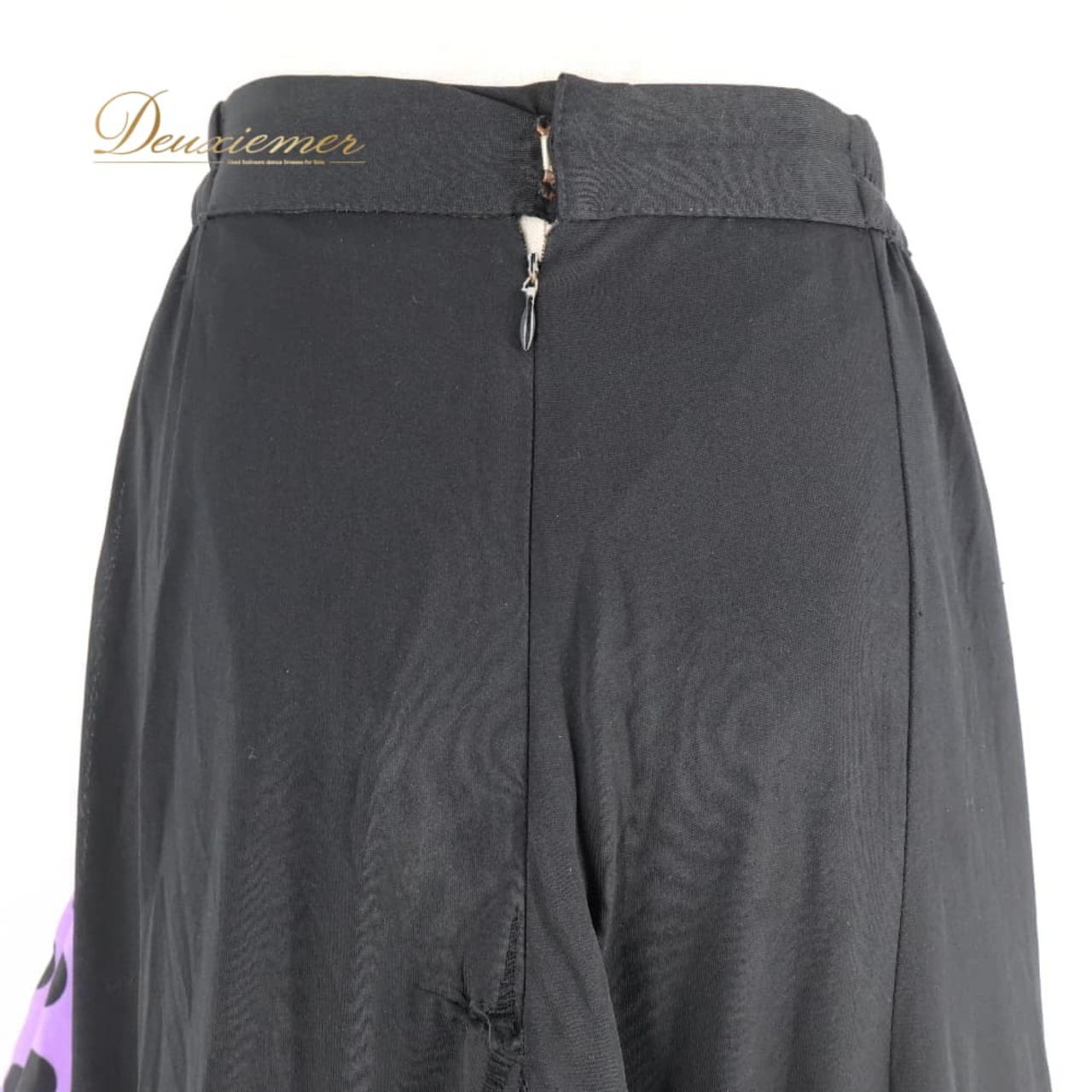 フラメンコ 衣装 ファルダ スカート ブラック系 パープル系 黒 紫 プリマブティック prima boutique ボランテ フリル 水玉 ドット レッスン 練習着 ダンス パーティ 発表会 レディース 練習用 レッスン用 発表会用 ダンス衣装 舞台衣装 水玉柄 かわいい