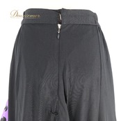 フラメンコ 衣装 ファルダ スカート ブラック系 パープル系 黒 紫 プリマブティック prima boutique ボランテ フリル 水玉 ドット レッスン 練習着 ダンス パーティ 発表会 レディース 練習用 レッスン用 発表会用 ダンス衣装 舞台衣装 水玉柄 かわいい